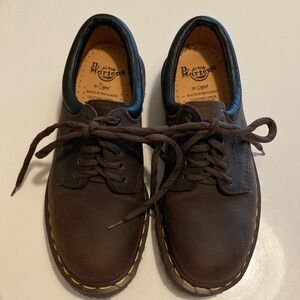 Dr. Martens Made In England Crazy Horse work shoe.